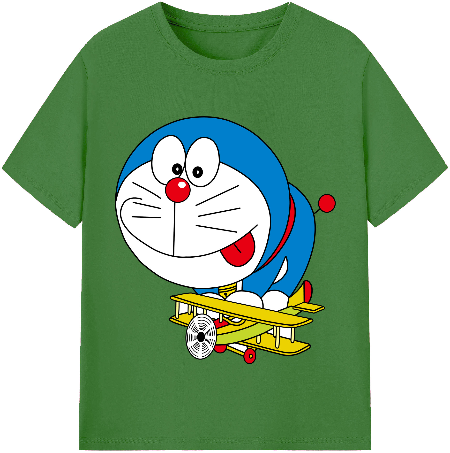 （画像用） ドラえもん Doraemon レディースカジュアルプリントTシャツ（綿100％）